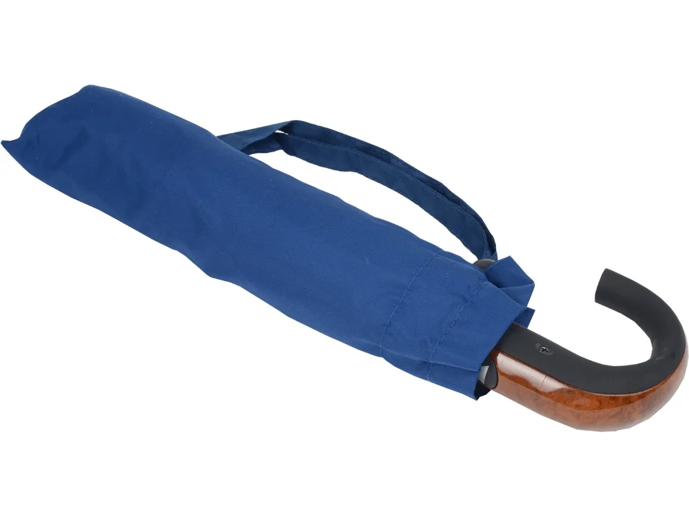 Зонт складной синий - фото 2