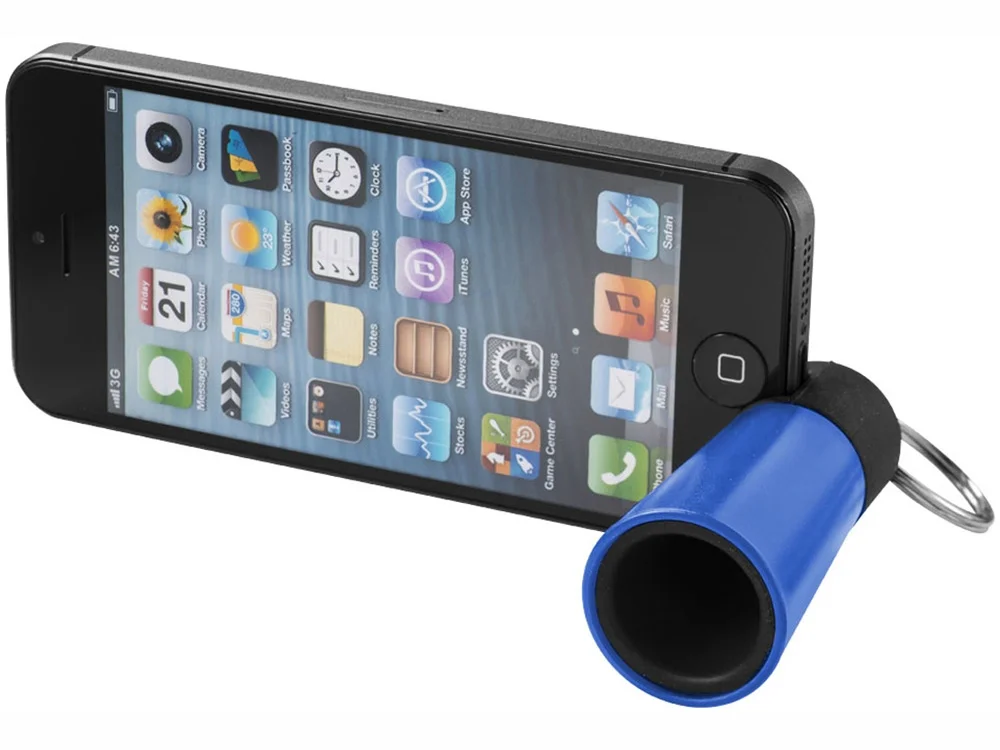 Усилитель-подставка для смартфона Sonic ярко-синий/черный - фото 3