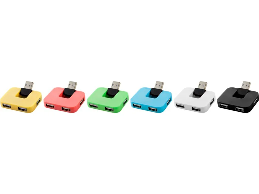 USB Hub Gaia на 4 порта белый - фото 3