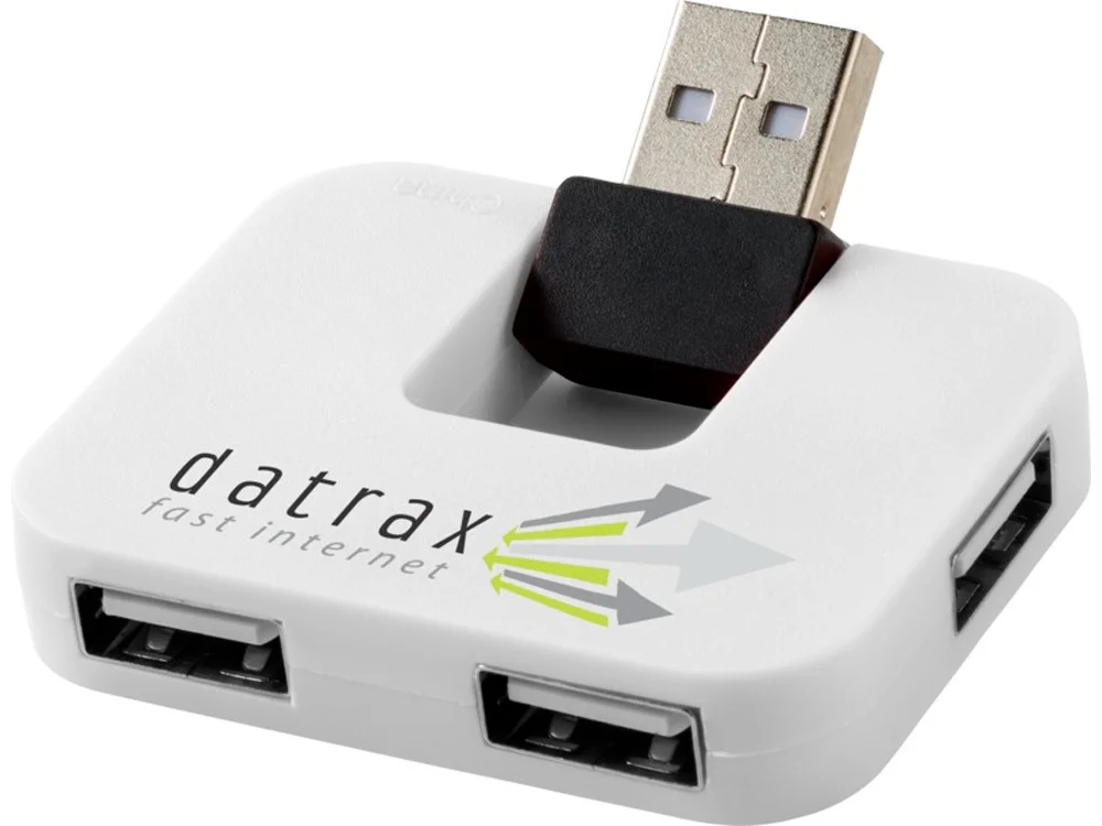 USB Hub Gaia на 4 порта белый - фото 6