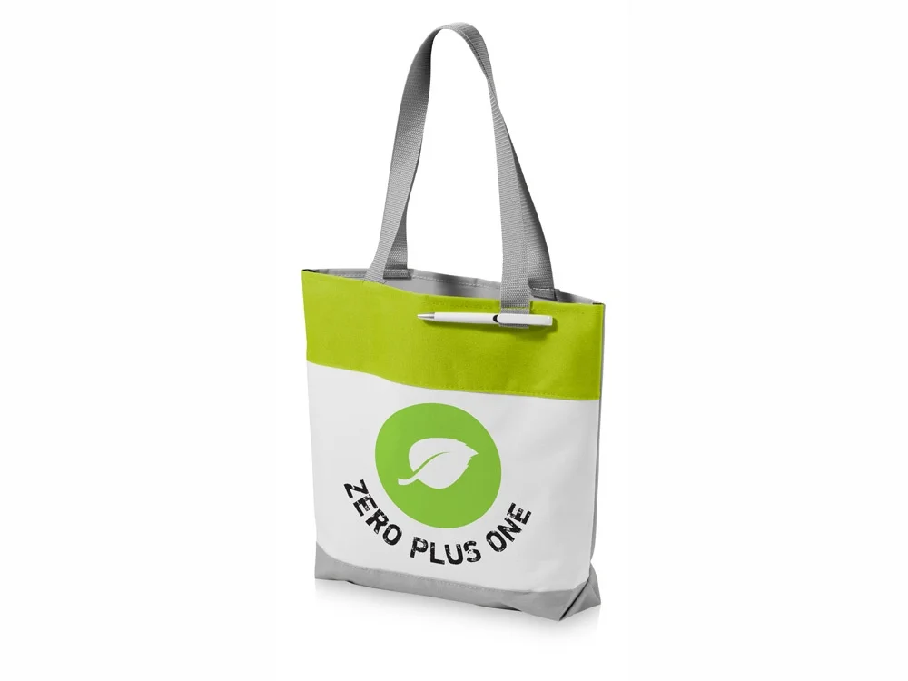 Сумка для конференций Bloomington лайм/белый/серый - фото 4