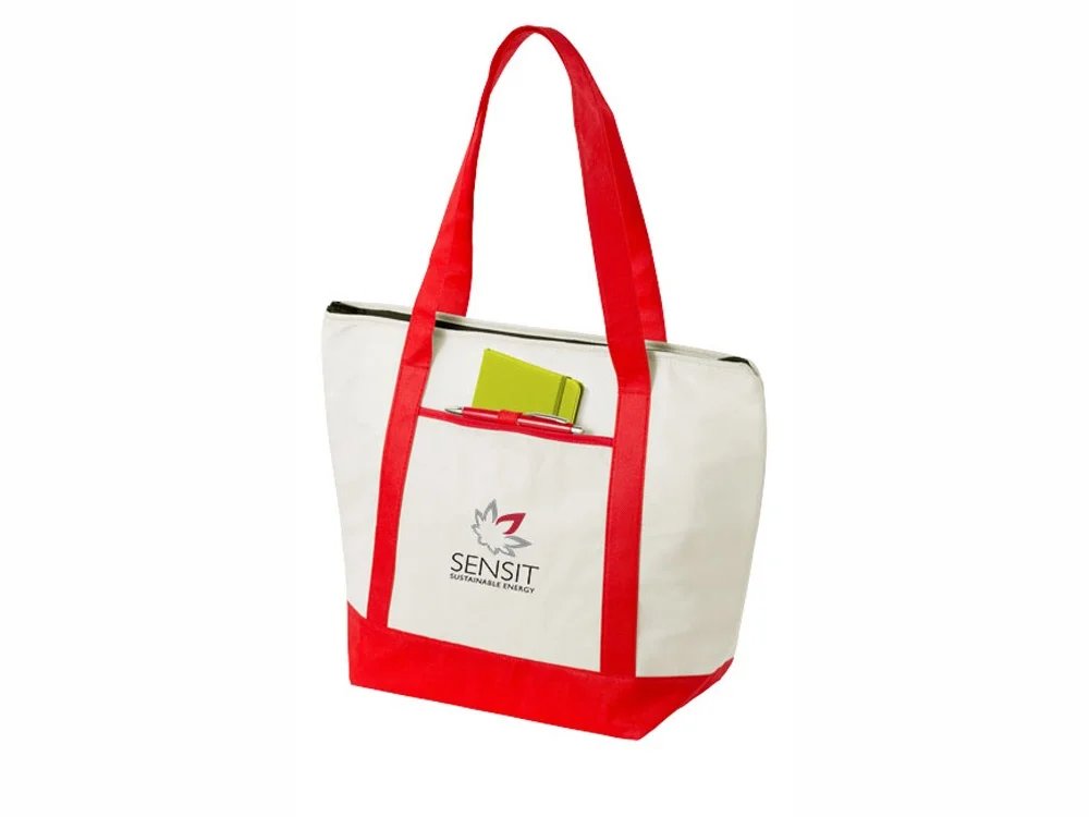 Сумка-холодильник Lighthouse натуральный/красный - фото 6