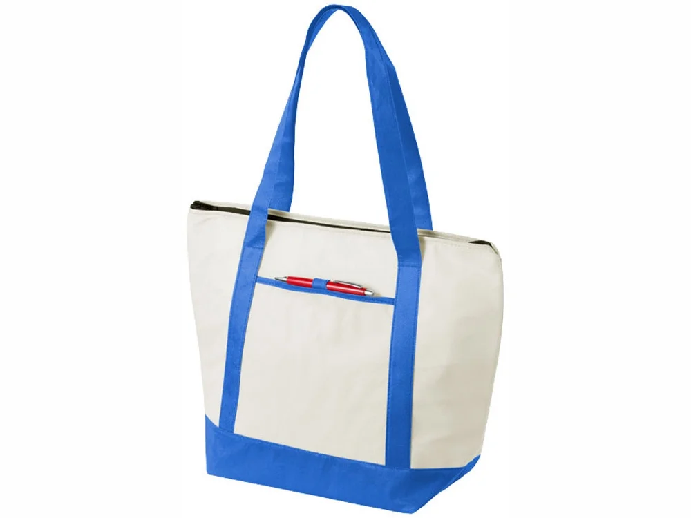 Сумка-холодильник Lighthouse натуральный/синий - фото 4