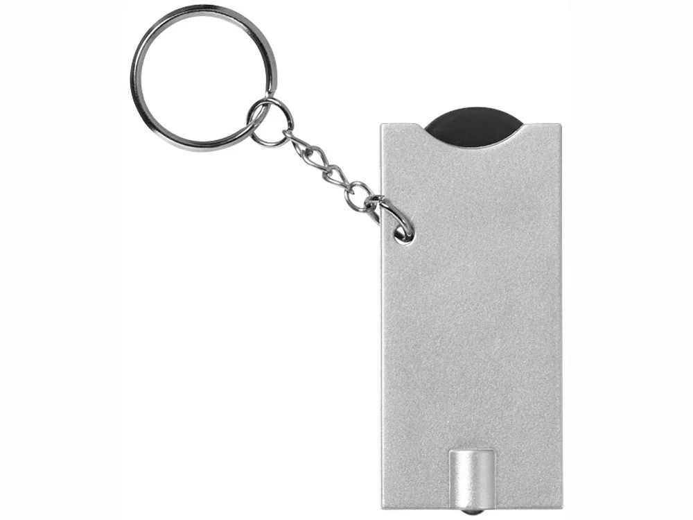 Брелок-держатель для монет Allegro черный/серебристый - фото 2