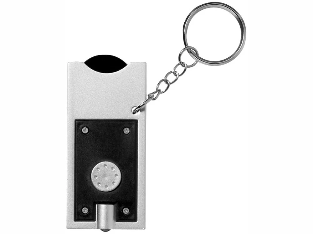 Брелок-держатель для монет Allegro черный/серебристый - фото 3