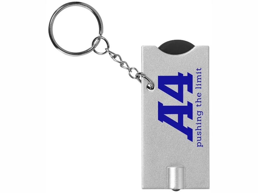 Брелок-держатель для монет Allegro черный/серебристый - фото 4