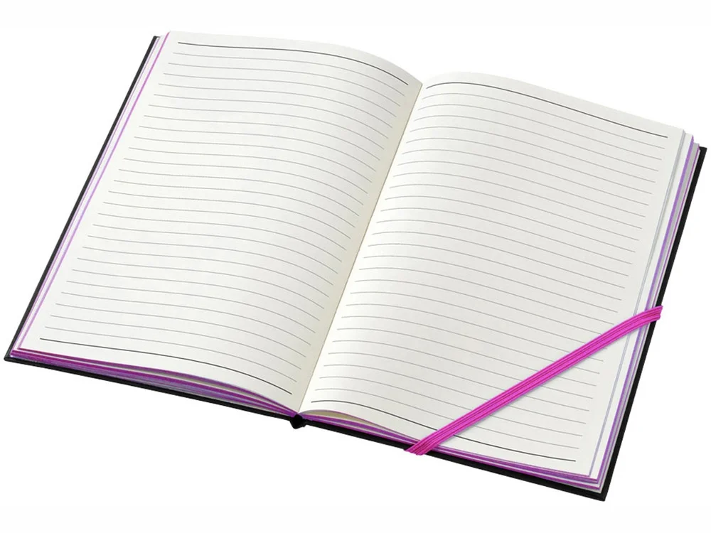 Блокнот А5 Travers черный/неоново-розовый A5 - фото 2