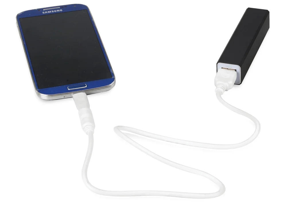 Внешний аккумулятор Брадуэлл 2200 mAh черный/белый - фото 2