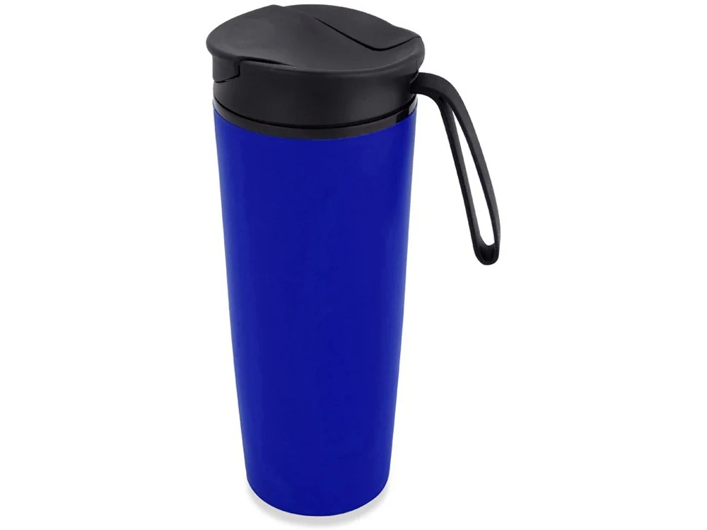 Термокружка Годс 470мл на присоске синий/черный - фото 3