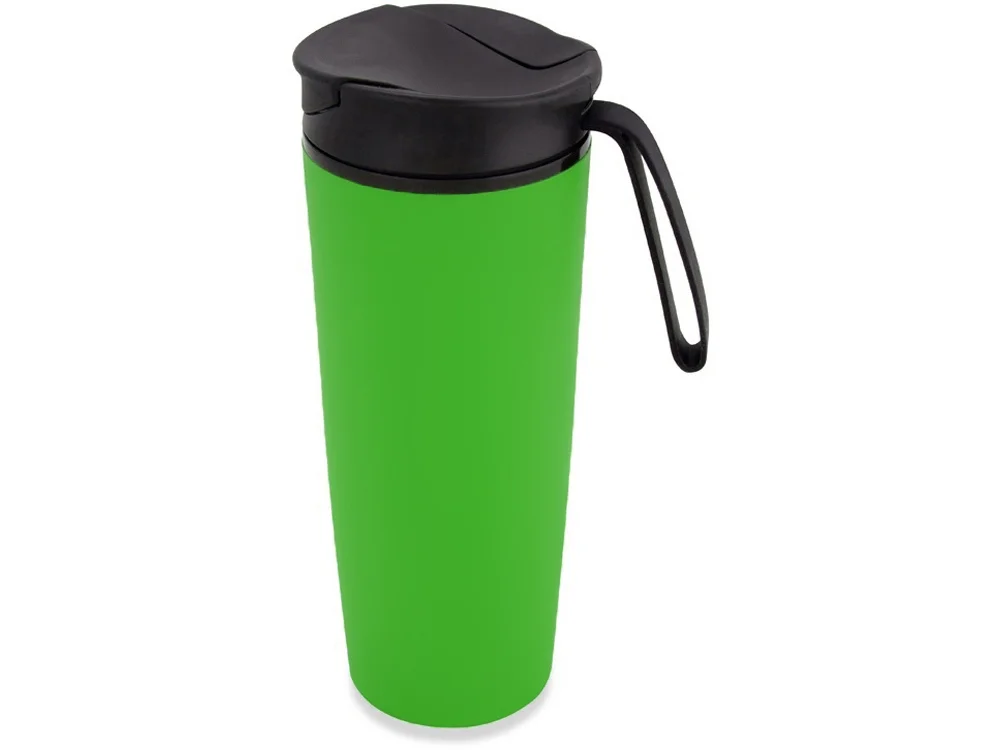 Термокружка Годс 470мл на присоске зеленый/черный - фото 3