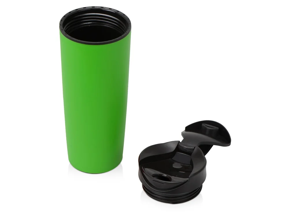 Термокружка Годс 470мл на присоске зеленый/черный - фото 4