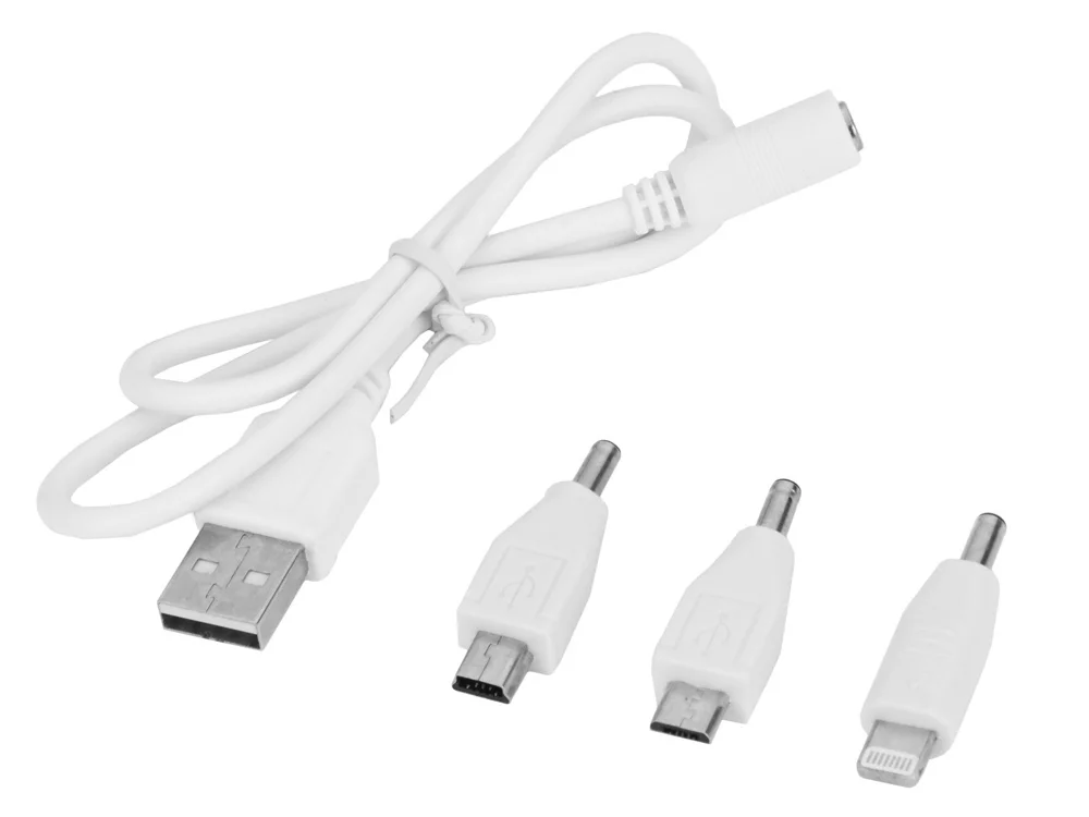 Внешний аккумулятор Ангра 2200 mAh зеленое яблоко/белый - фото 3