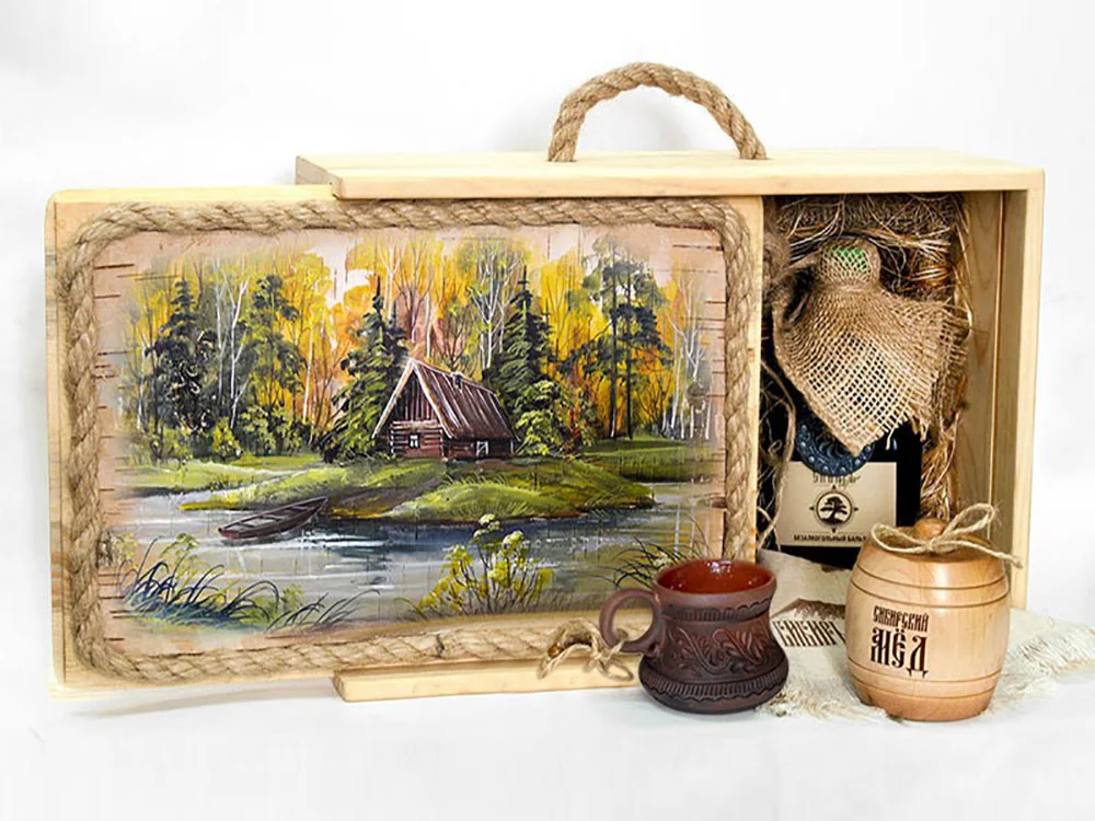 Подарочный набор Лесная пасека бежевый - фото 4