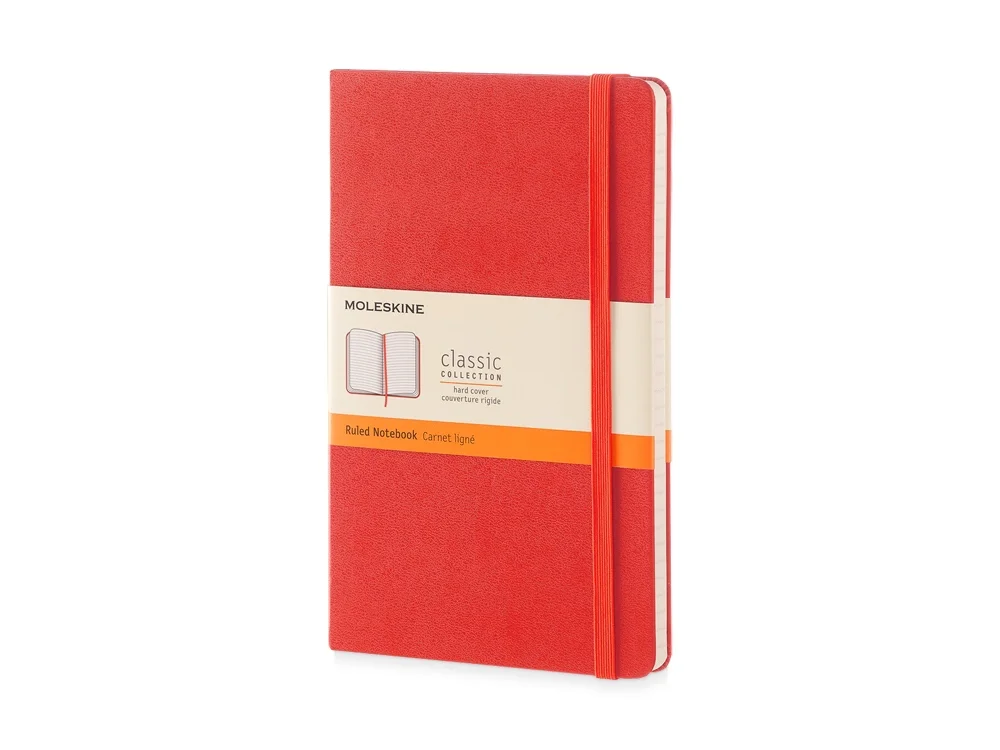 Записная книжка А5 Large Classic в линейку красный A5 - фото 1
