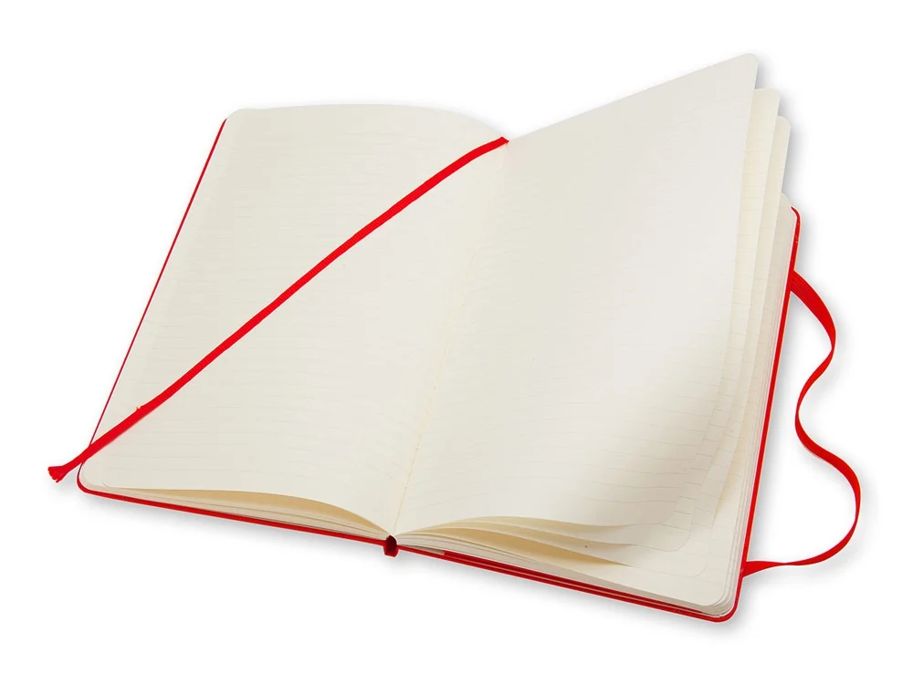 Записная книжка А5 Large Classic в линейку красный A5 - фото 3