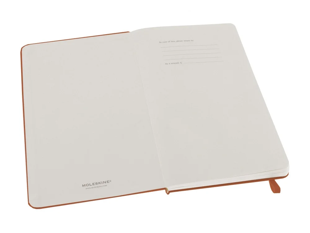 Записная книжка А5 Large Classic в линейку оранжевый коралл A5 - фото 2