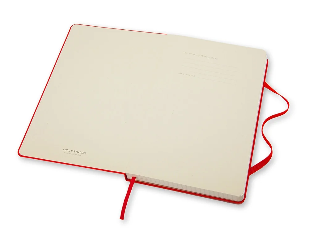 Записная книжка А5 Large Classic в клетку красный A5 - фото 2