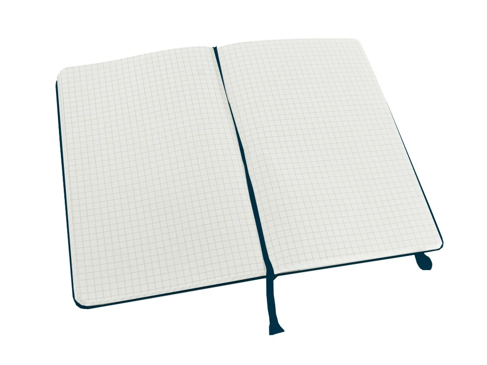 Записная книжка А5 (Large) Classic (в клетку), голубой сапфир, A5 - фото 3