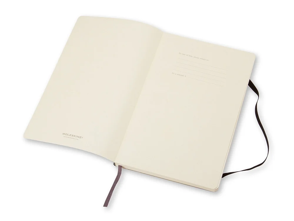 Записная книжка А5 (Large) Classic Soft (нелинованный), черный, A5 - фото 5