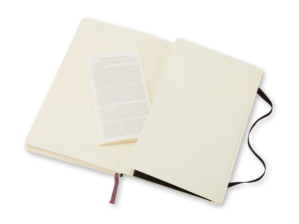 Записная книжка А5 Large Classic Soft в линейку черный - фото 4