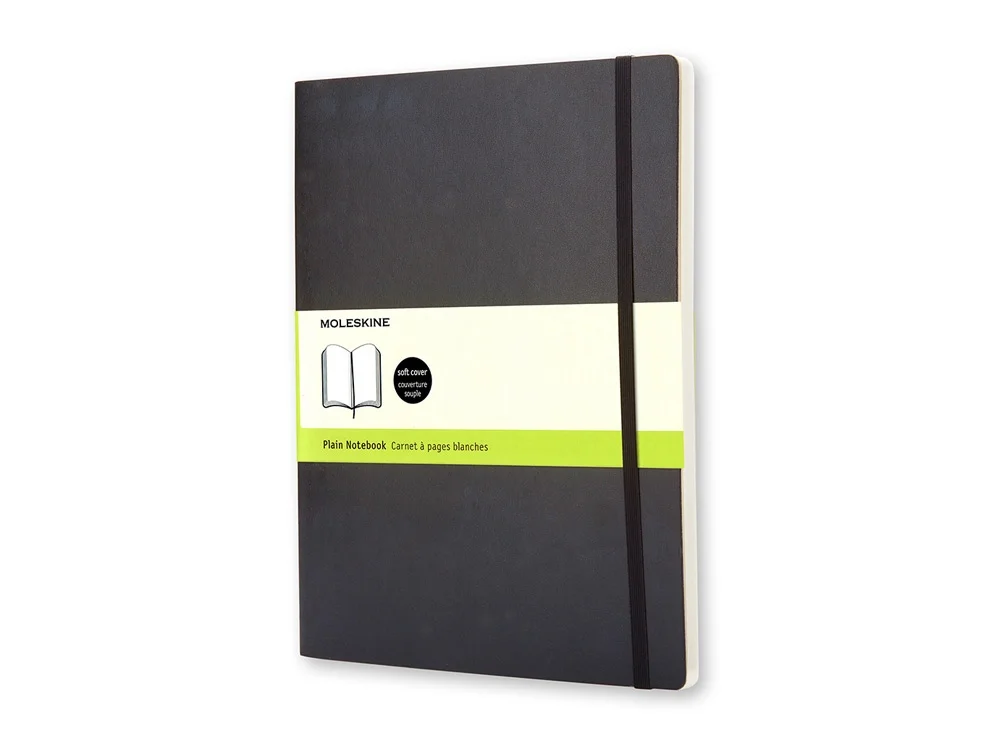 Записная книжка Classic Soft ХLarge нелинованный черный