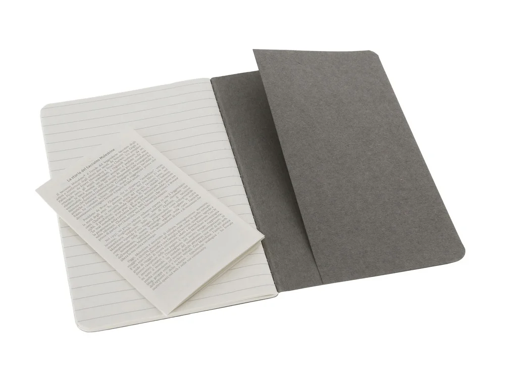 Набор записных книжек Cahier Pocket в линейку А6 3 шт серый A6 - фото 4