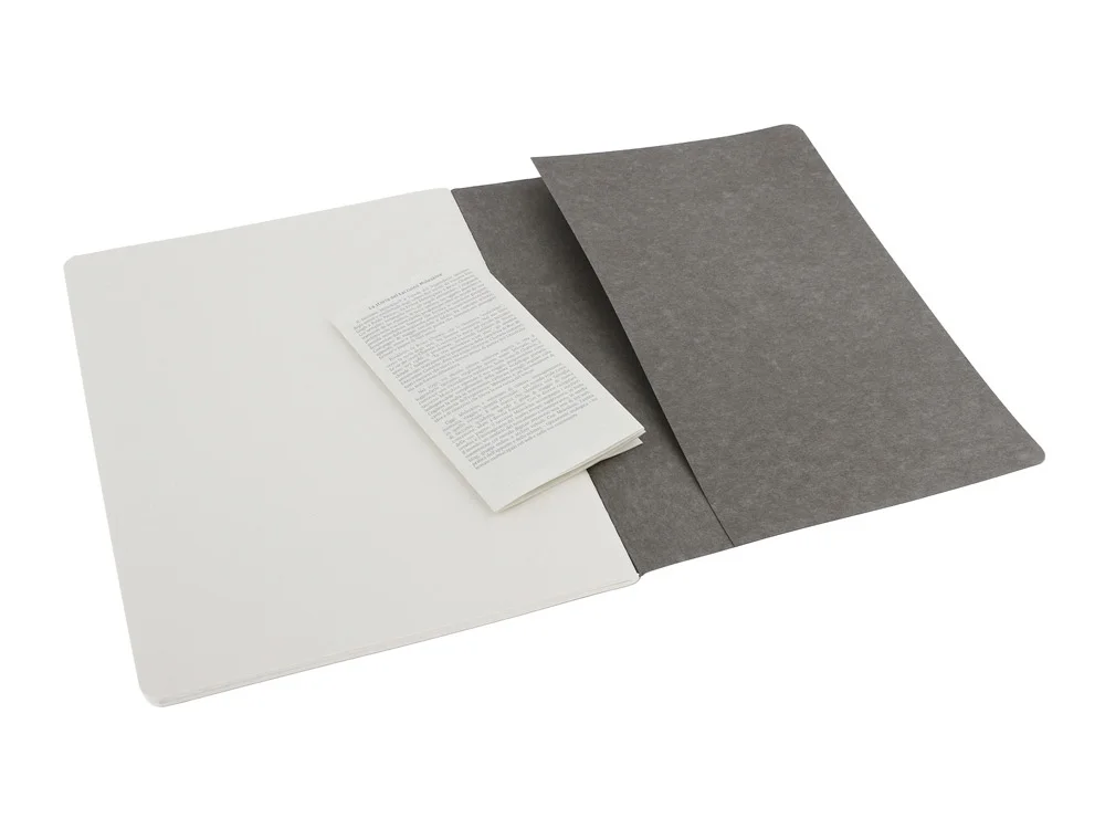 Набор записных книжек Cahier ХLarge нелинованный серый - фото 4
