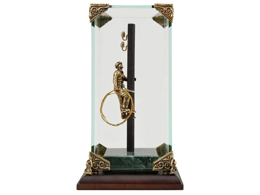 Композиция «Электрик», бронзовый/зеленый, прозрачный/коричневый - фото 4