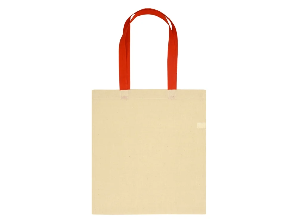 Сумка Nevada 100 г/м2 натуральный/красный - фото 3