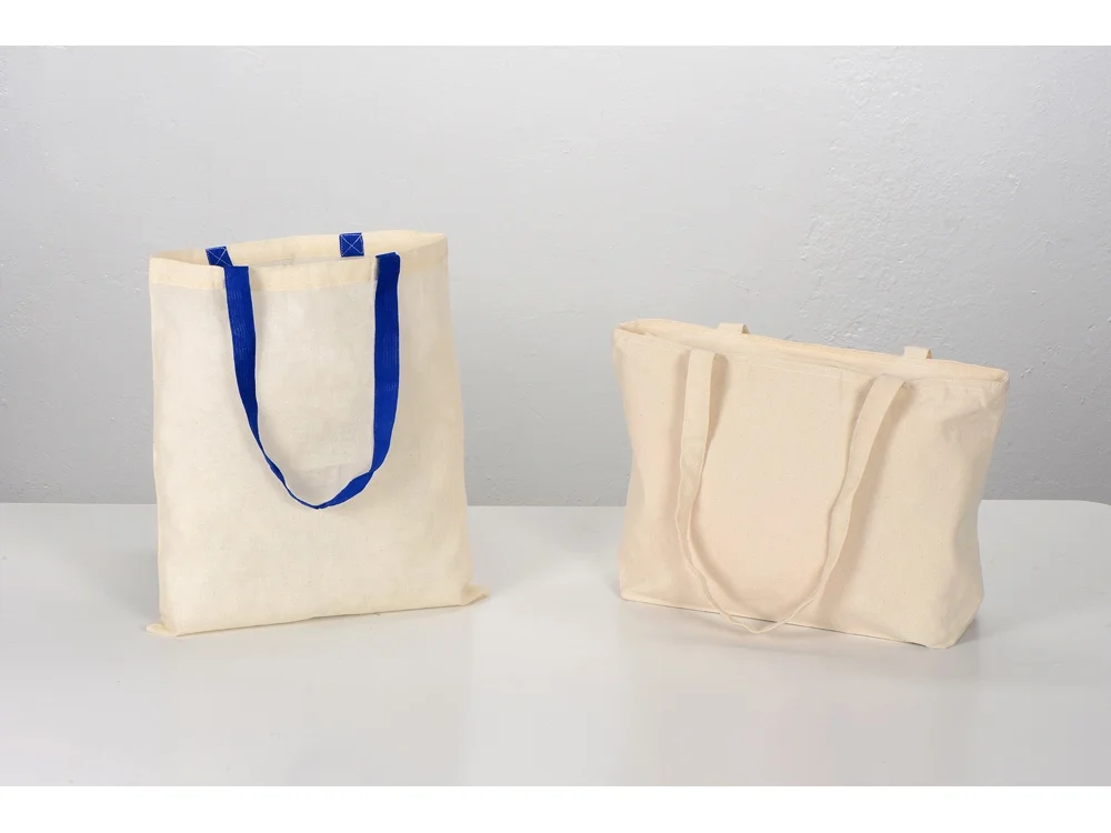 Сумка Nevada 100 г/м2 натуральный/ярко-синий - фото 4