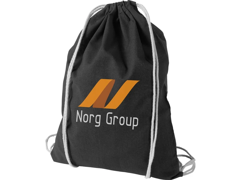 Рюкзак хлопковый Oregon черный/белый - фото 3