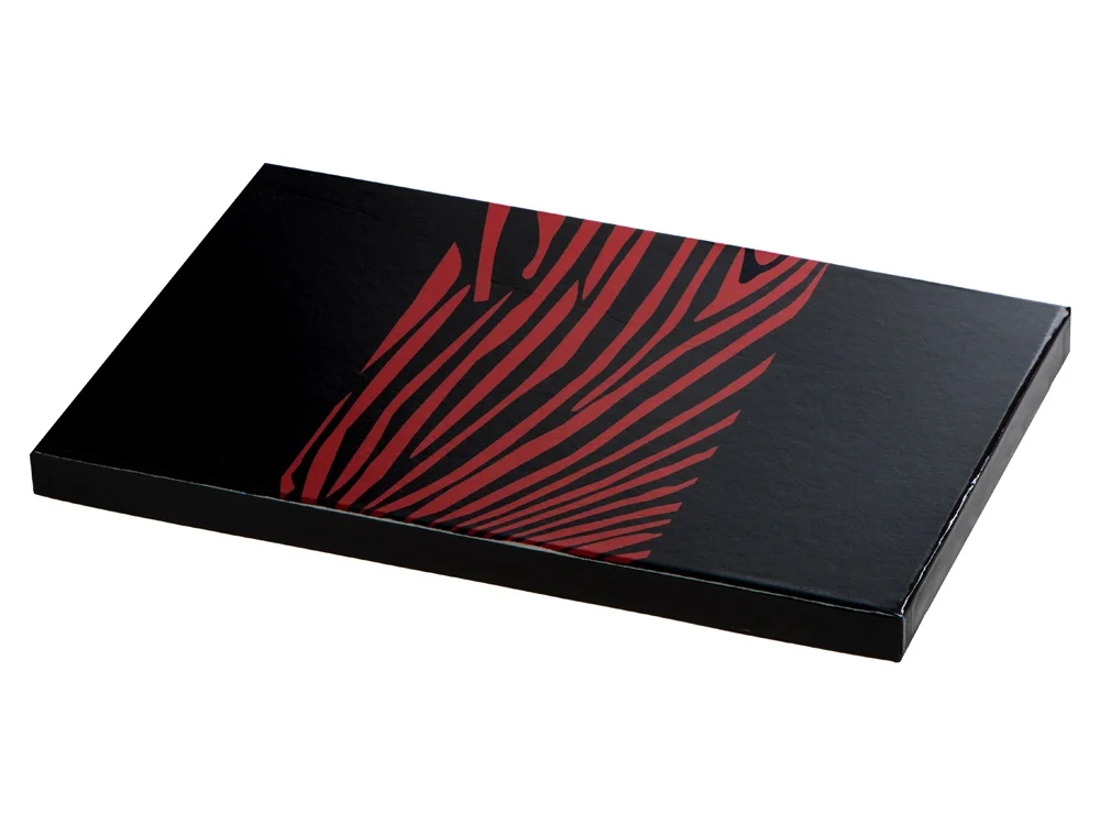 Коробка для мужских шарфов черный/красный - фото 2