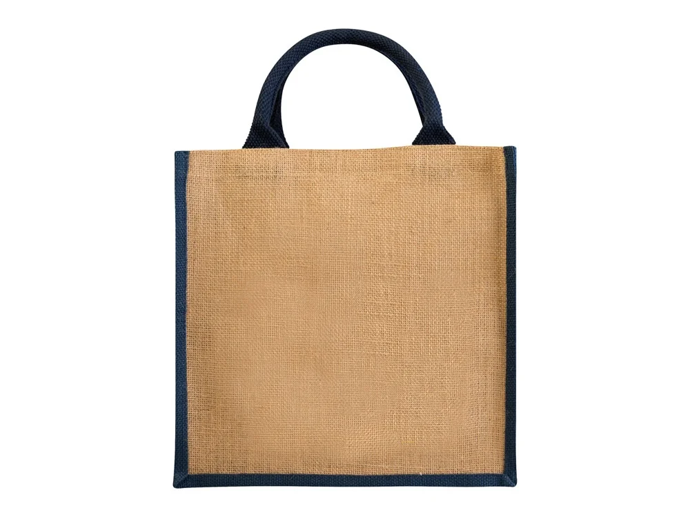 Сумка подарочная Chennai 280 г/м2 натуральный/темно-синий - фото 3