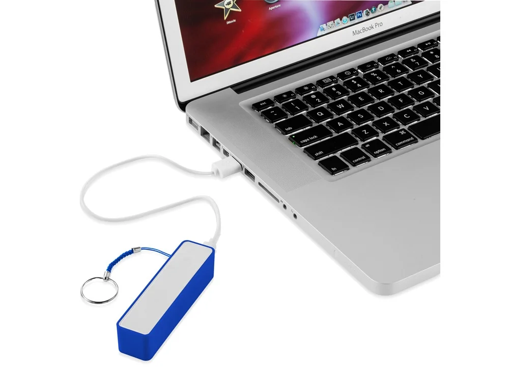 Внешний аккумулятор Jive 2000 mAh ярко-синий/белый - фото 2
