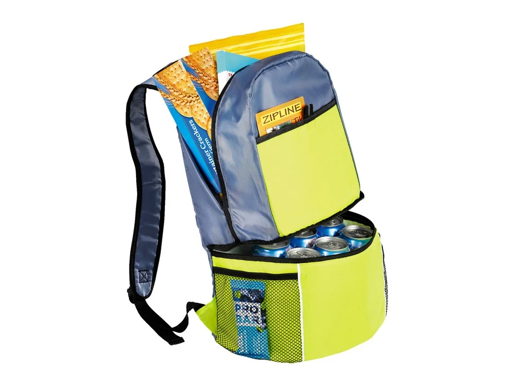 Рюкзак-холодильник «Sea Isle», лайм/серый - фото 6