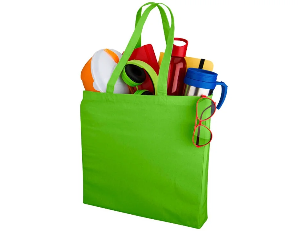 Сумка Odessa хлопковая 220 г/м2 лайм - фото 2