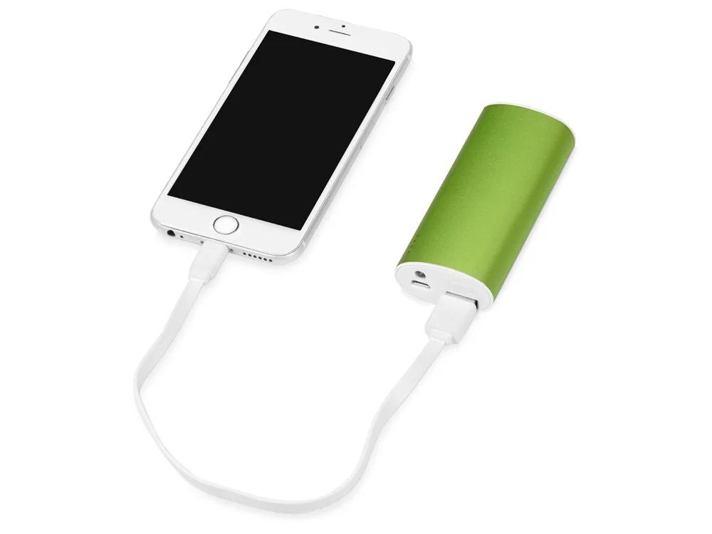 Внешний аккумулятор Квазар 4400 mAh зеленое яблоко - фото 2