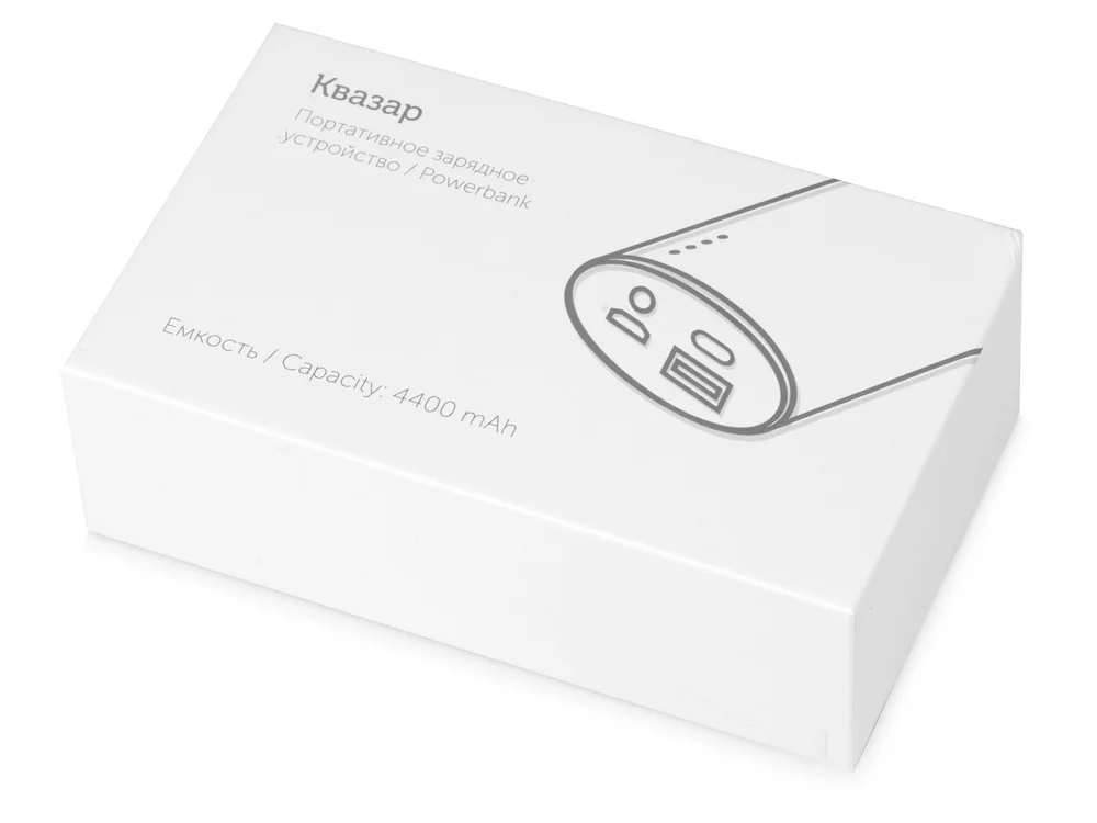 Внешний аккумулятор Квазар 4400 mAh зеленое яблоко - фото 7
