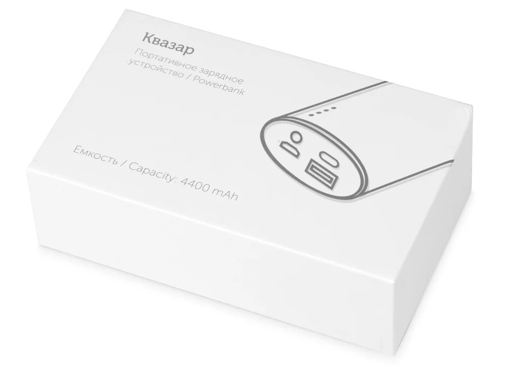 Внешний аккумулятор Квазар 4400 mAh синий - фото 7