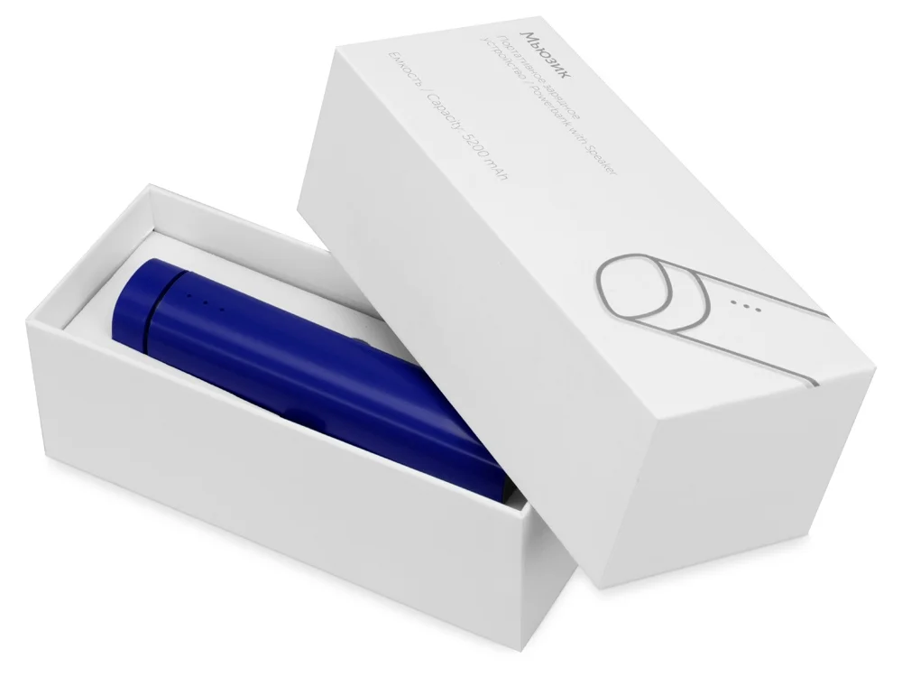Внешний аккумулятор Мьюзик 5200 mAh синий/черный - фото 9