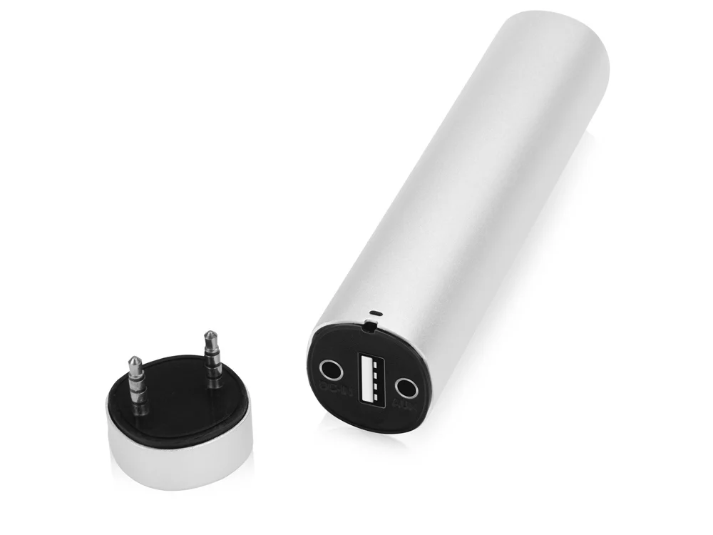 Внешний аккумулятор Мьюзик 5200 mAh серебристый/черный - фото 2