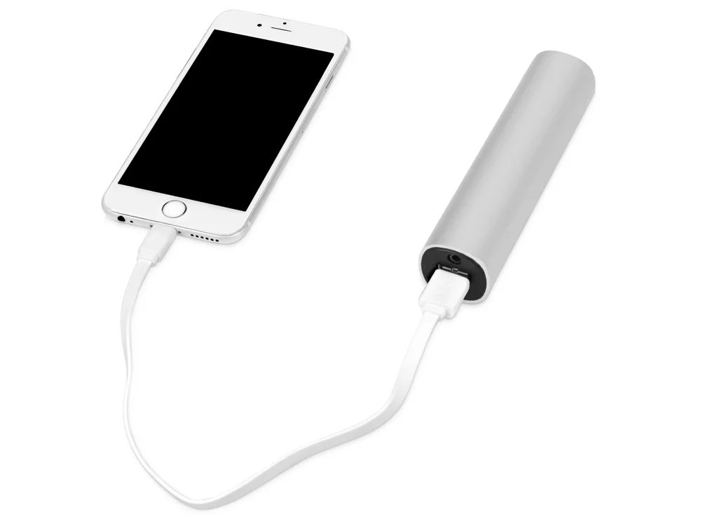 Внешний аккумулятор Мьюзик 5200 mAh серебристый/черный - фото 3