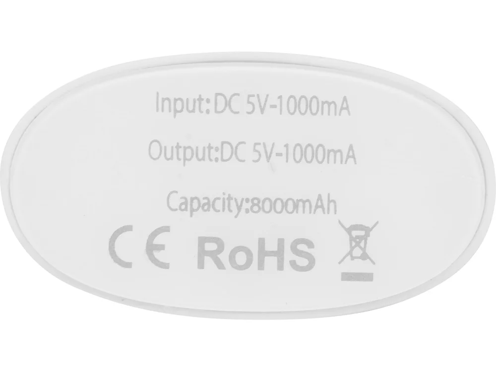 Внешний аккумулятор Спайк 8000 mAh черный/белый - фото 6