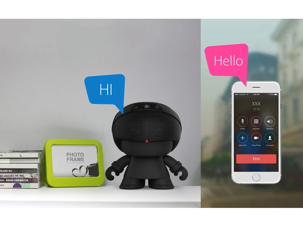 Портативная колонка «Grand XBOY», черный/красный - фото 4