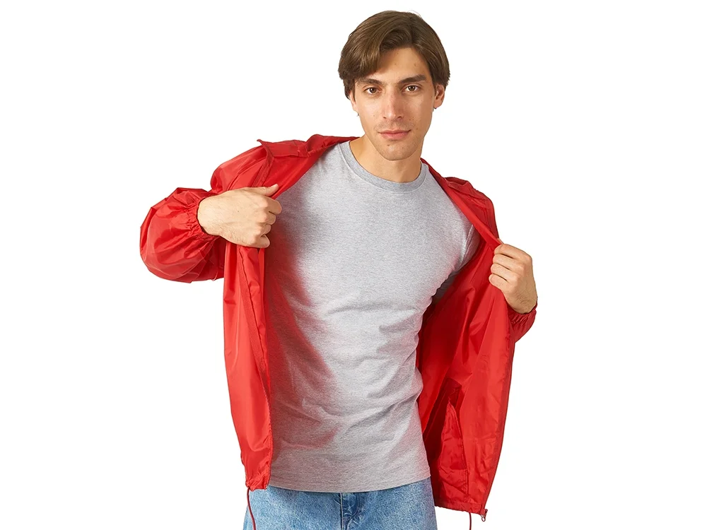 Ветровка мужская в чехле Promo красный L - фото 2