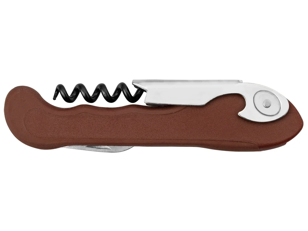 Штопор «Торнадо», коричневый/серебристый/черный - фото 3