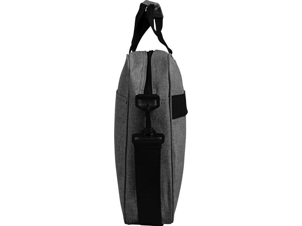 Сумка Брейв для документов и ноутбука 13,3 серый/черный - фото 6