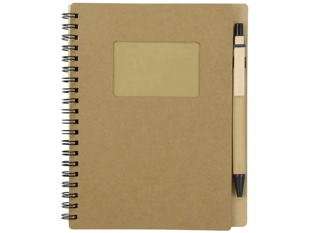 Блокнот Дейзи с ручкой крафт/черный - фото 4