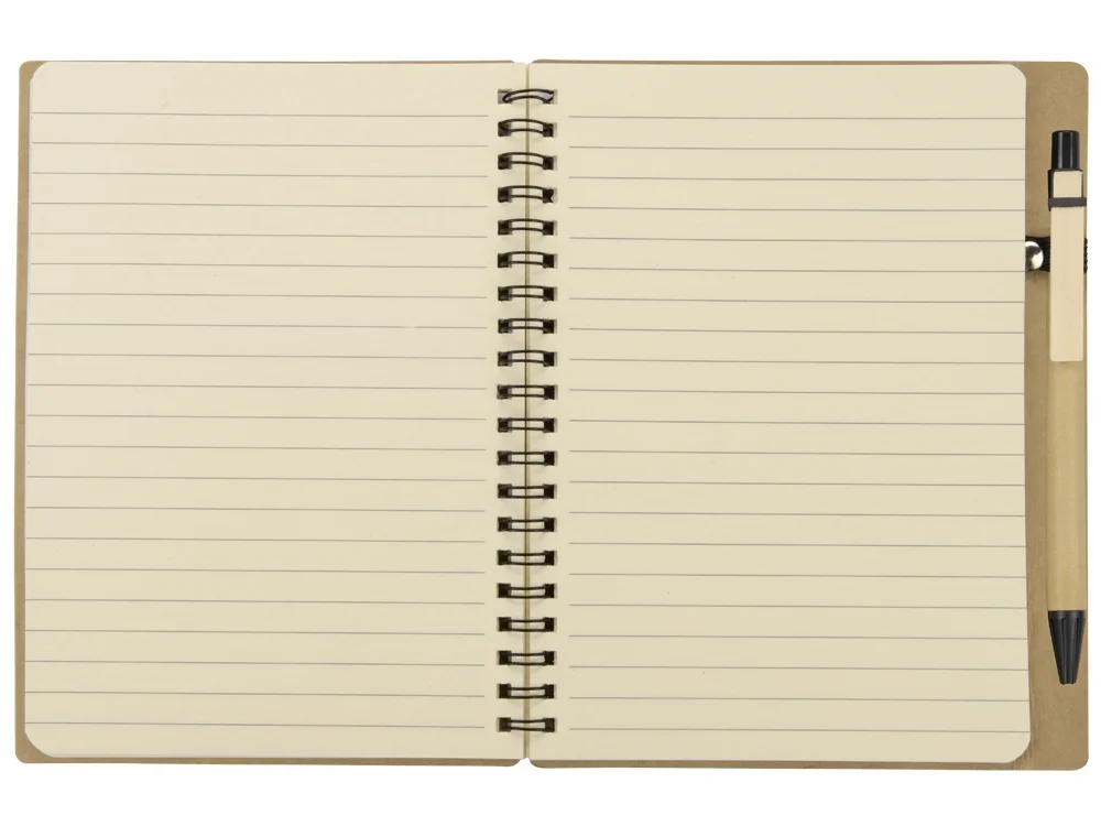 Блокнот Дейзи с ручкой крафт/черный - фото 5