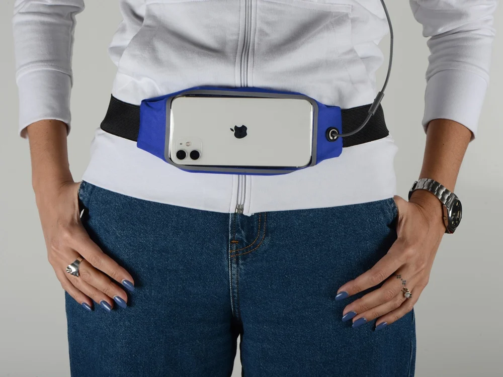 Сумка на пояс Спринт синий/черный/прозрачный - фото 6